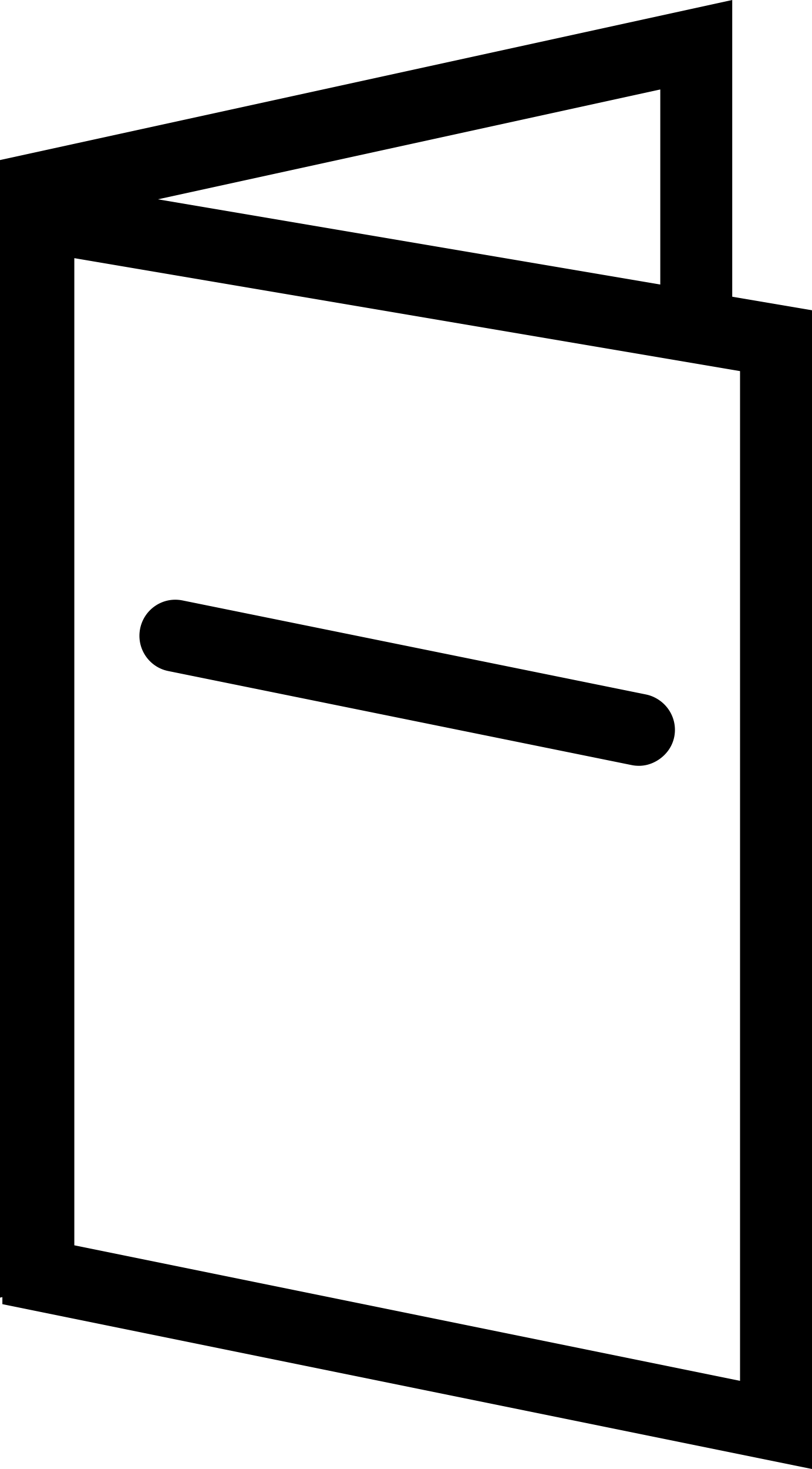 Diptych Folded Paper Of Stationery Outline Svg File Free Vectors
